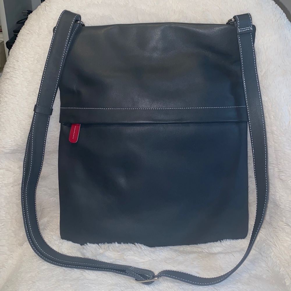 Mywalit large leather crossbody handbag